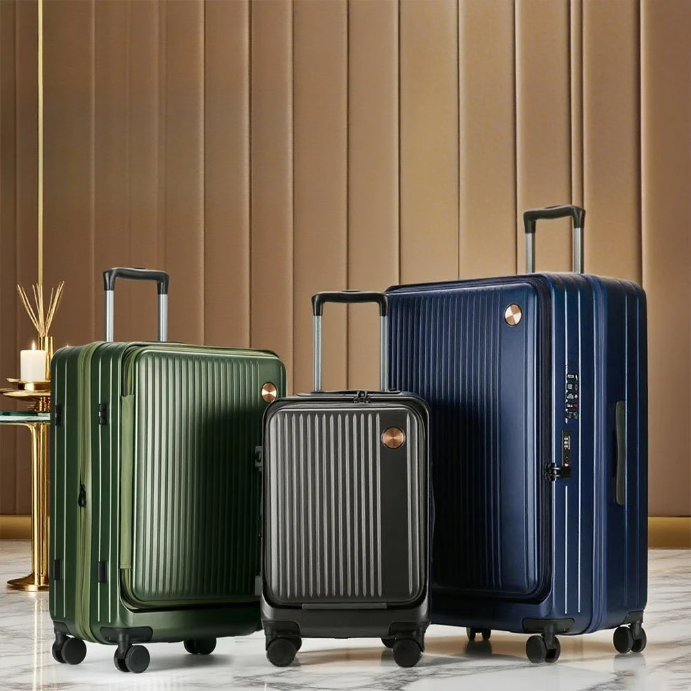 

3 SET PC Material Suitcase Large Capacity Travel Suitcase on Wheels Fashion 20/24/28 inch Travel Suitcases