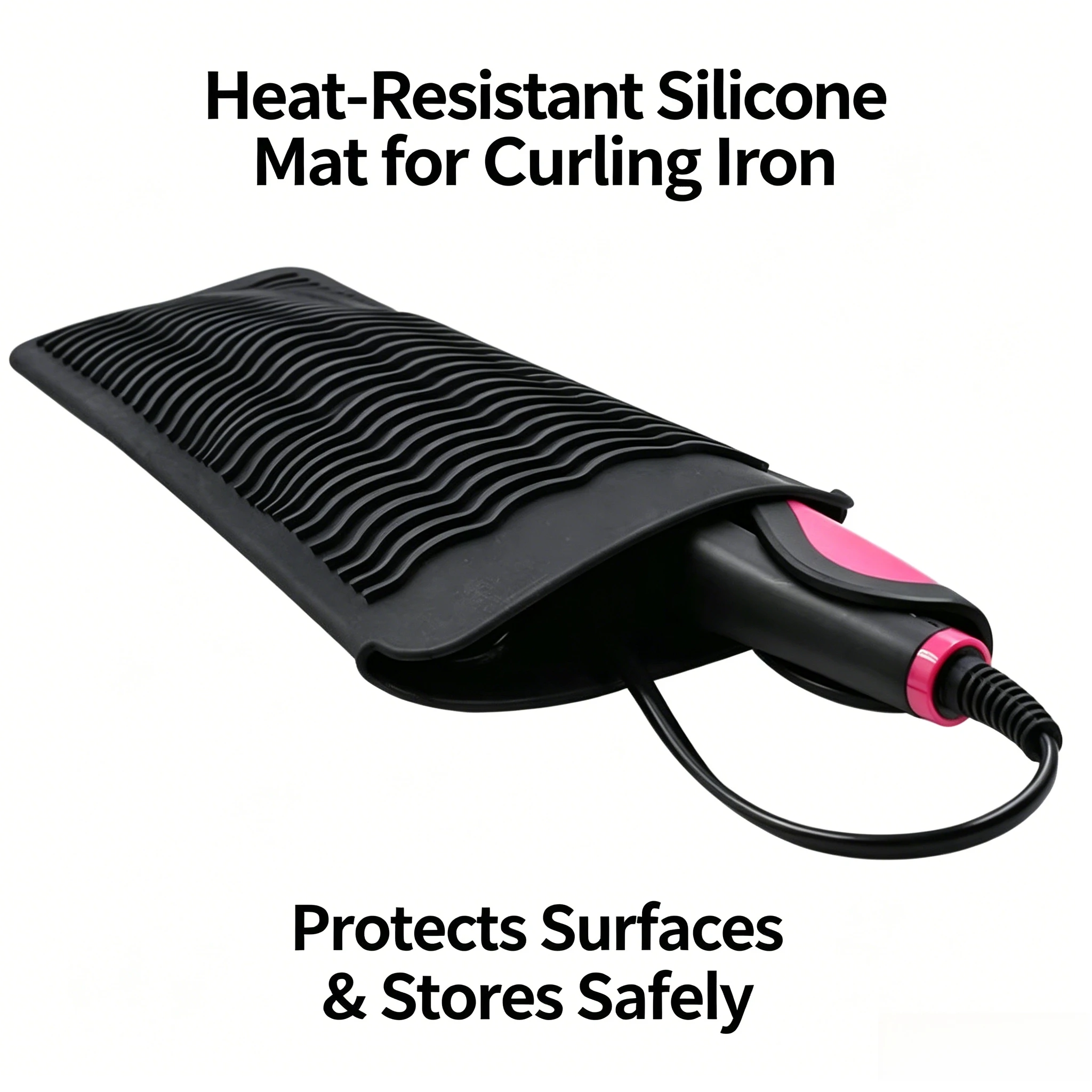 Silicone Heat Resistant Mat for Hair Straightener Flat Iron Curling Iron Tool Professional Styling Tool Anti-heat Mats