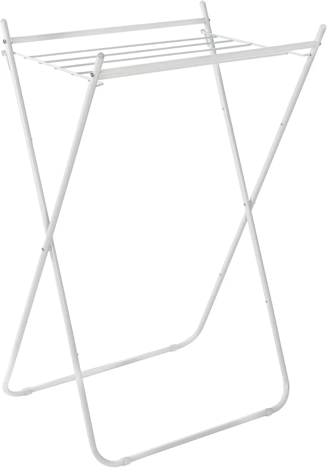 

Складная сушилка для белья, прочная металлическая стойка для сушки, выдерживает до 18 кг, компактная, для использования в помещении и на улице, белая