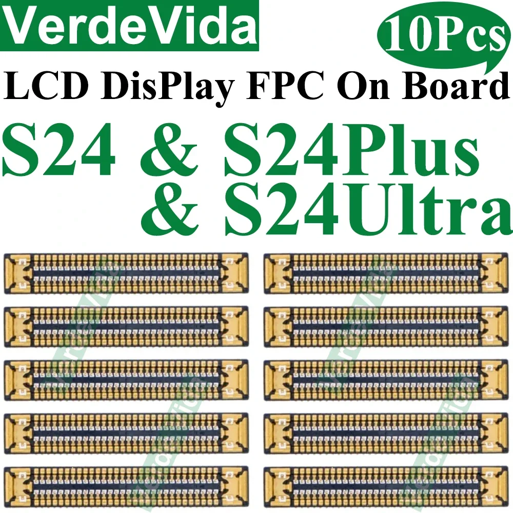 10pcs LCD Display Screen Flex FPC Connector For Samsung S22 S24 Plus S23 Ultra S21 FE S10 Lite Note 20 10 On Board Motherboard