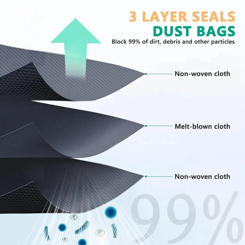 Bolsas de aspiradora AC66 para Eufy X10 Pro Omni, X8 Pro SES, bolsas de polvo para Robot aspirador, bolsas de Base limpia de repuesto