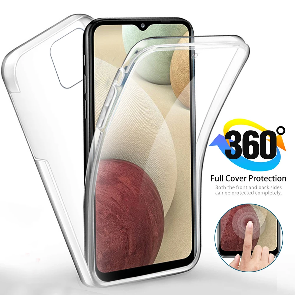 A12 Case 360 Degree Fulldy Protect Shell For Samsung Galaxy A02 A12 A22 A32 A42 A52 A72 A82 2021 Soft Silicone Shockproof Coque