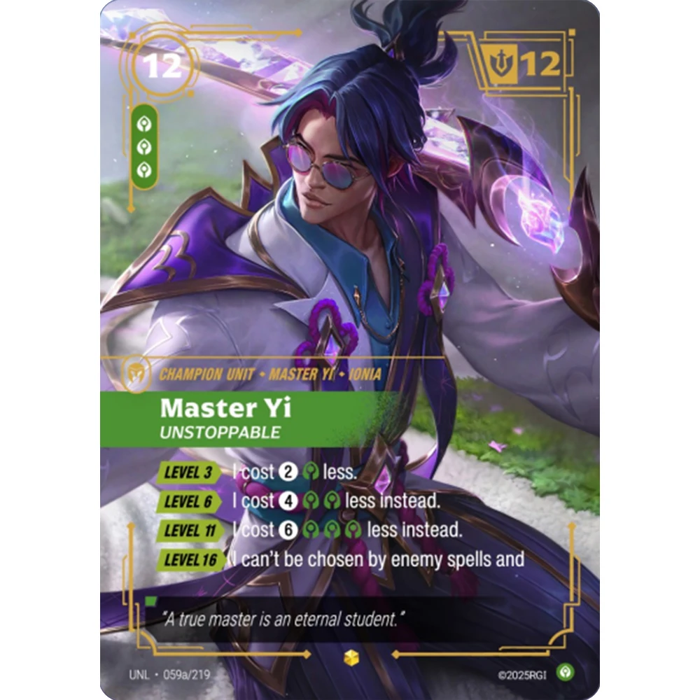 DIY League Of Legends Collectible Cards Master Yi Yone Sett Yasuo TCG Hot Stamping Textured Collectible Cards High Quality Made view 5