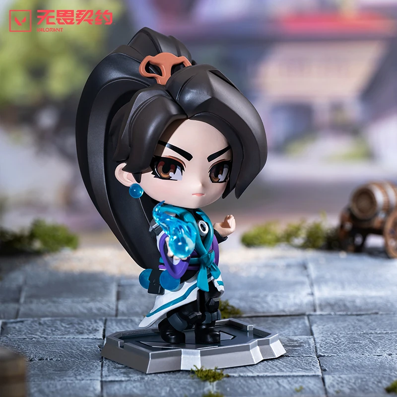 Jogo VALORANT Figura Killjoy Cypher Jett Sage Figuras de ação Q Versão Anime Figura Jogo Periferia Coletar Decoração Modelo Brinquedo Presente