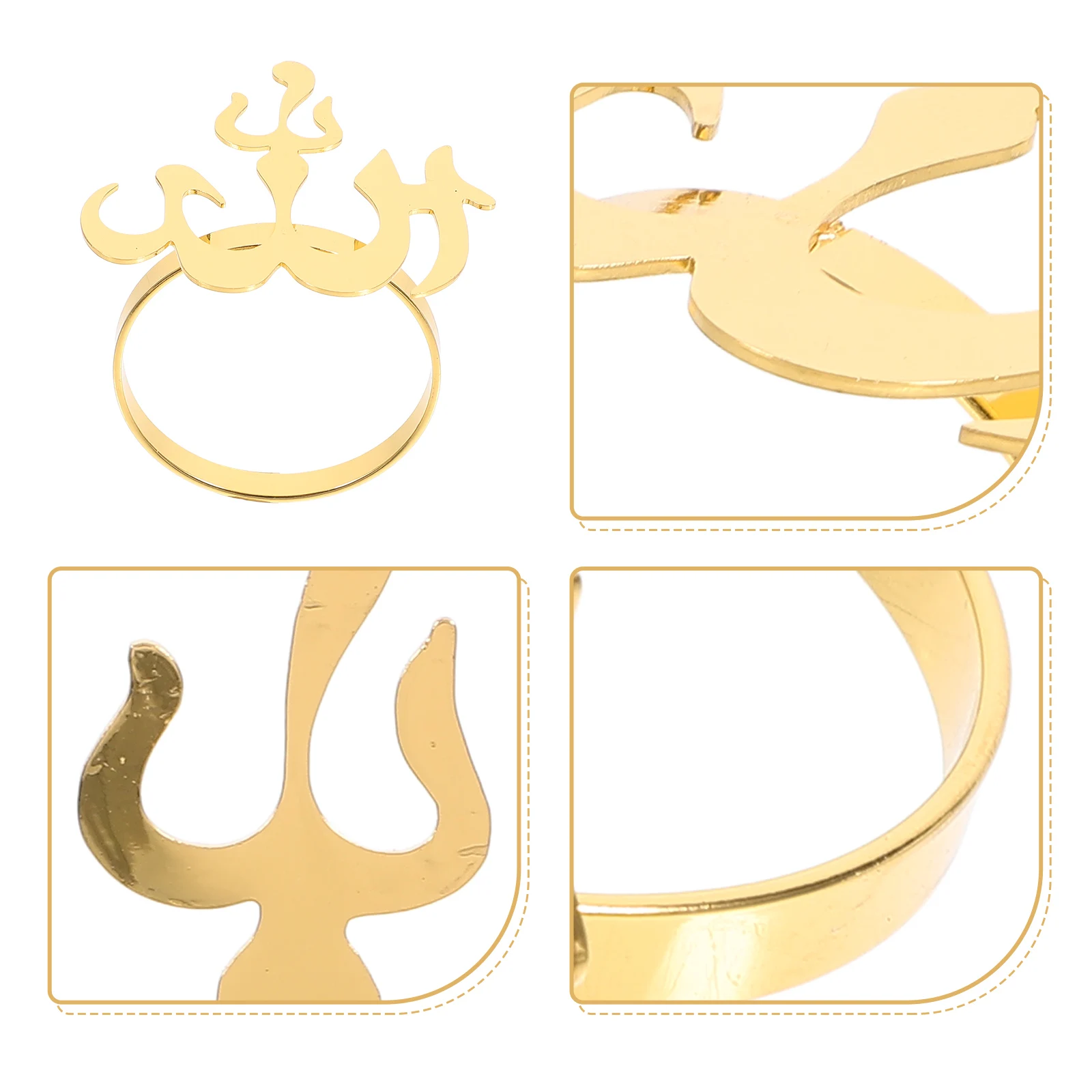

4pcs Metal Ring Banquet Table Decor Wedding Serviette Holder Zinc Alloy Elegant Buckle For Party Hotel Restaurant Rings