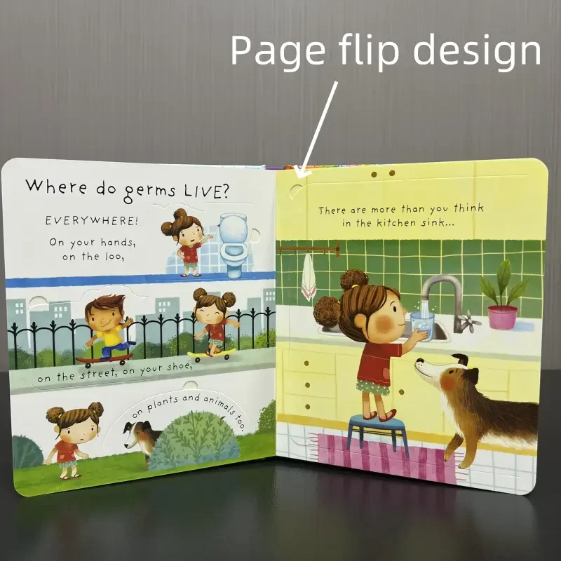 1 Book What Are Germs;  Family Reading, Early Readers English Learning, Cognitive Enlightenment, Language Development