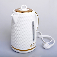 Houselin Electric Kettle, with Fast Boil and Boil Dry Protection, 1.7 Litre Double Wall Hot Water Boiler Heater , 2000 W