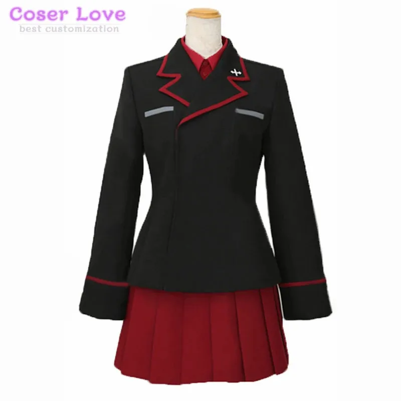 

AIAI 2025GIRLS und PANZER Kuromorimine Uniform Nishizumi Maho Cosplay Carnival Halloween Christmas Costume