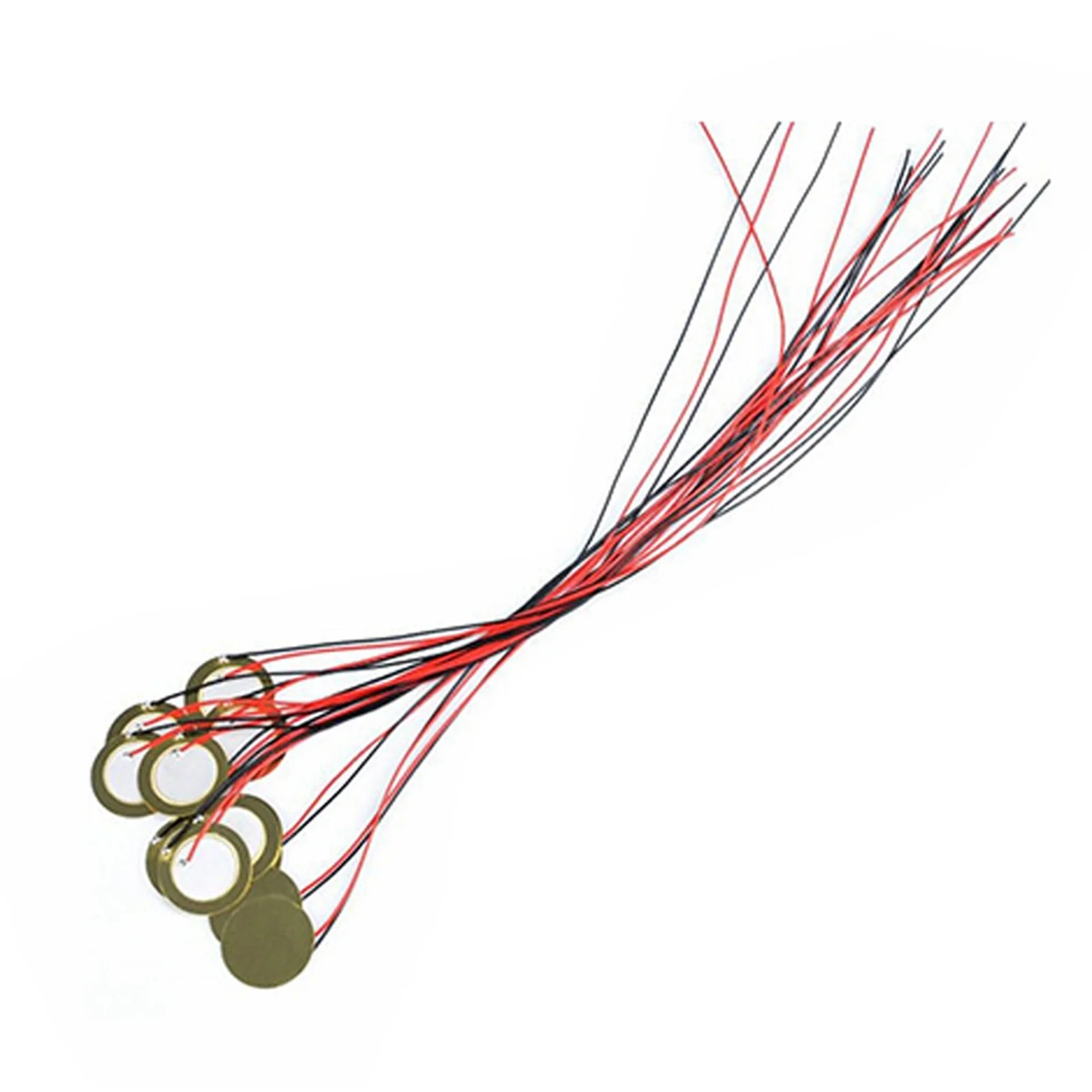 15pcs Piezo Pickup 35mm Piezo Amplifiers Discs Piezo Disc Transducer Contact Microphone Trigger Sound Sensor with 10-inch Leads