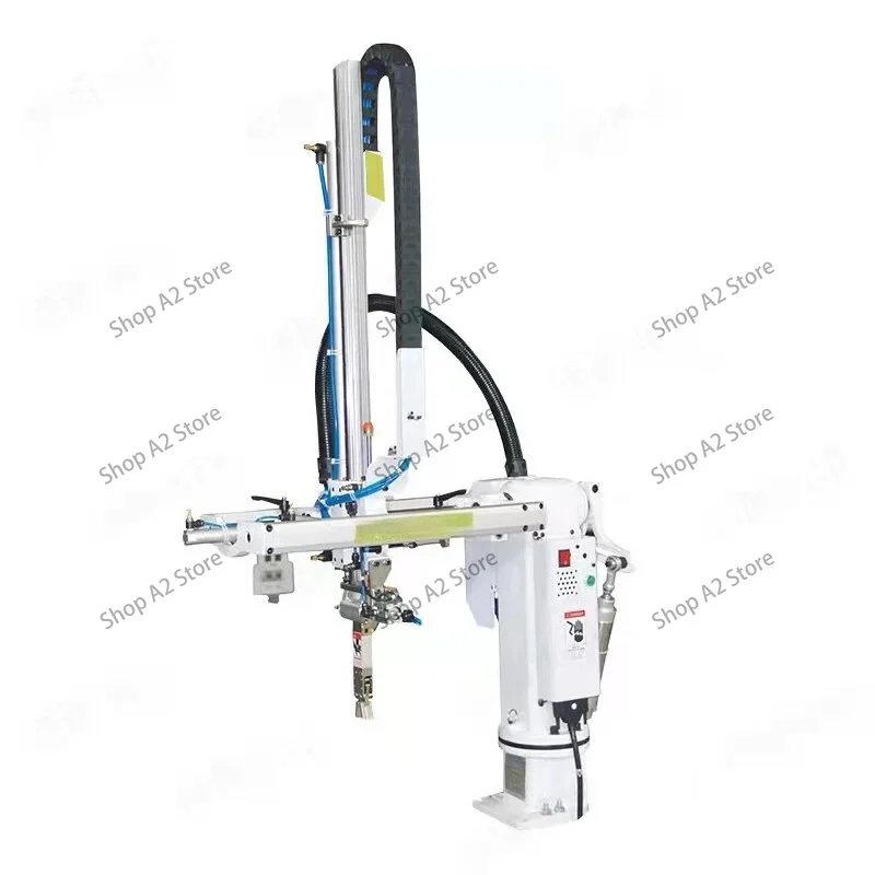 Injection molding machine robot cantilever take double arm automation