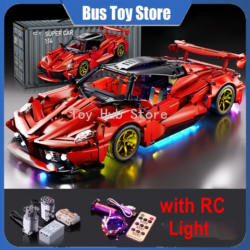 1:14 ラフェラーリスポーツカー RC おもちゃスポーツブロックブロックレーサービルディングブロック車モデル知育玩具誕生日子供のためのギフト