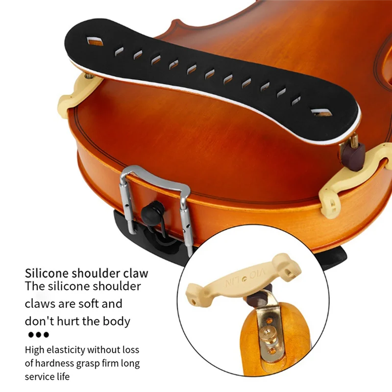 AED2-IRIN الكمان الكتف الراحة 4/4 الأوروبي القيقب الكمان الكتف وسادة الذقن الراحة الطفل الكبار المبتدئين وسادة الكتف