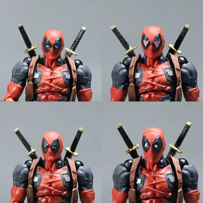 REVOLTECH AMAZING YAMAGUCHI Deadpool Action Figure X-Men Movable Collection Marvel Hero Black Panther Figures Model Toys Gifts