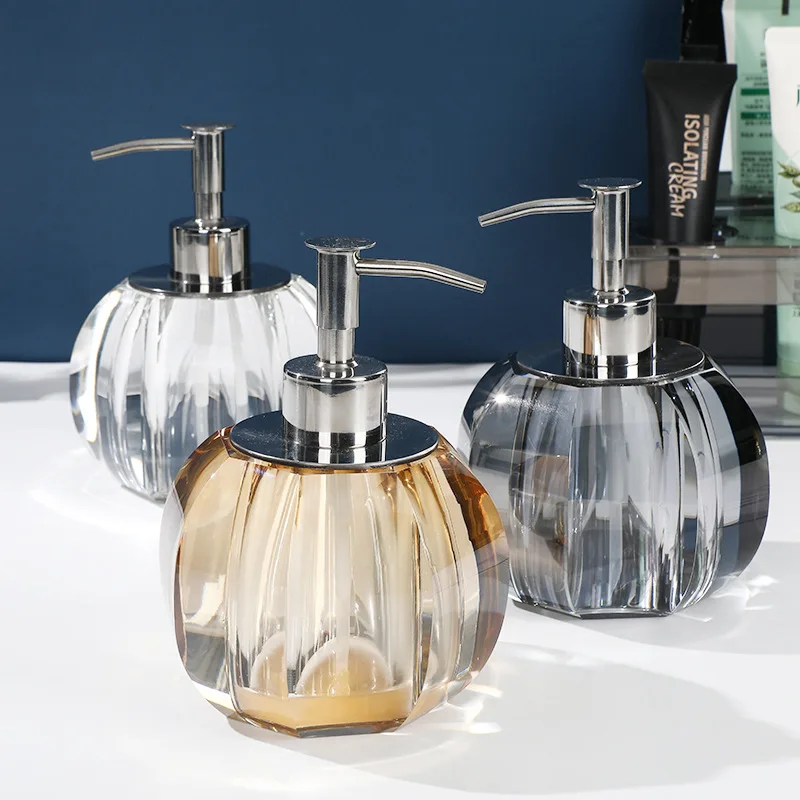 CX creative crystal glass hand sanitizer sub-bottling, hotel soap dispenser