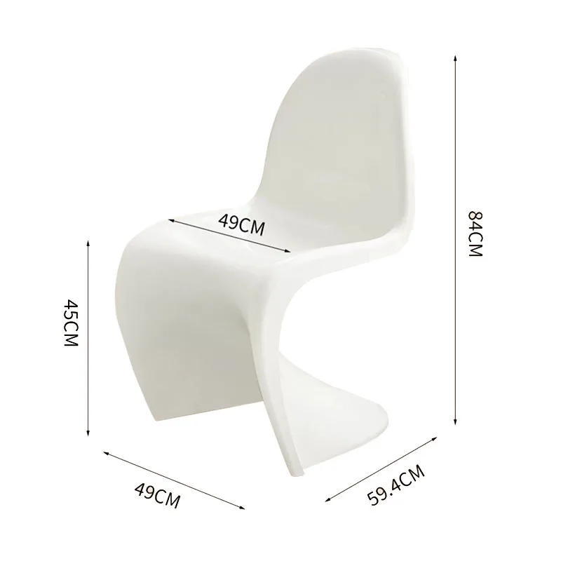 

acrylic chair, transparent dining chair Nordic, household plastic, back chair, simple and comfortable stool