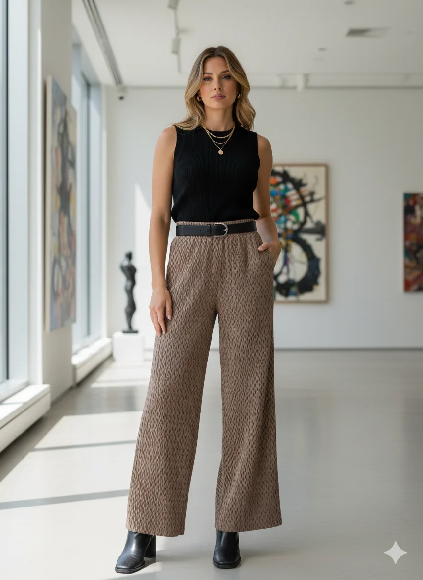 

Miyake плиссированные 2026, весенние новые модные плиссированные повседневные брюки, женские свободные драпированные широкие брюки с эластичной резинкой на талии, женские брюки