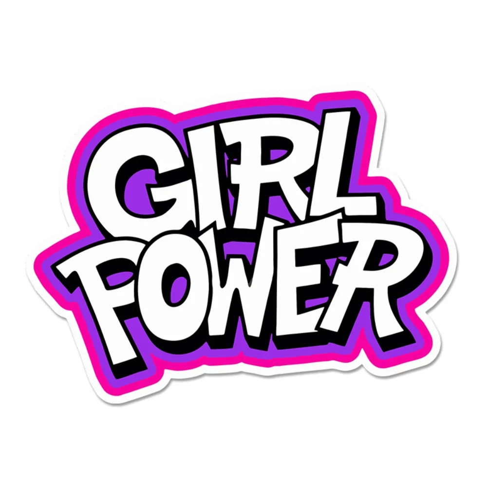 

1 шт., наклейка для девочек, розовый, фиолетовый, текстовый узор, водонепроницаемые виниловые наклейки для ноутбука, телефона, автомобиля, декор