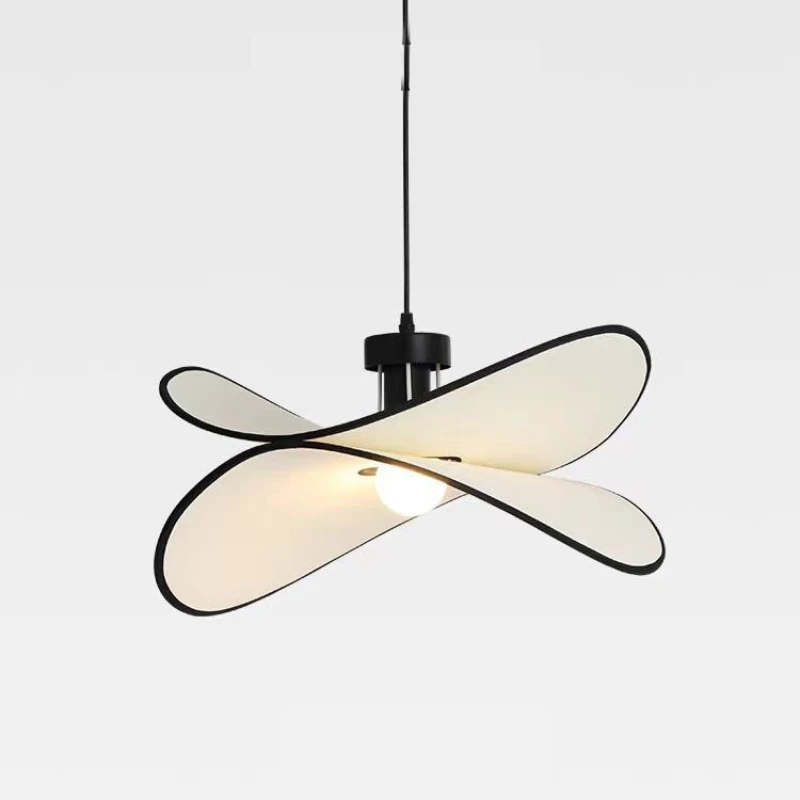 Nordic Wabi Sabi Fabric Led Pendant Lights Living Room Bedroom Study Restaurant Loft Creativity