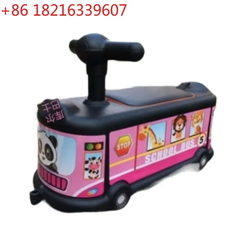Kindergarten giveaway toys, Korean children's twisting car scooter, four-wheel universal silent wheel walker