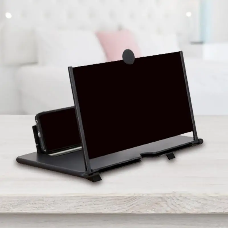 14 inch 3D Screen Amplifier Mobile Phone Screen Video Magnifier HD Expander Projector Smartphone Display Magnifying Bracket