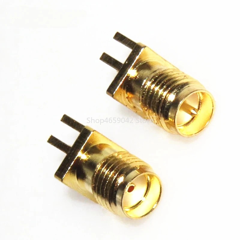 5pcs 1.6mm SMA Male / Female Jack Solder Nut Edge PCB Clip Straight Mount Gold Plated RF Connector Receptacle Solder