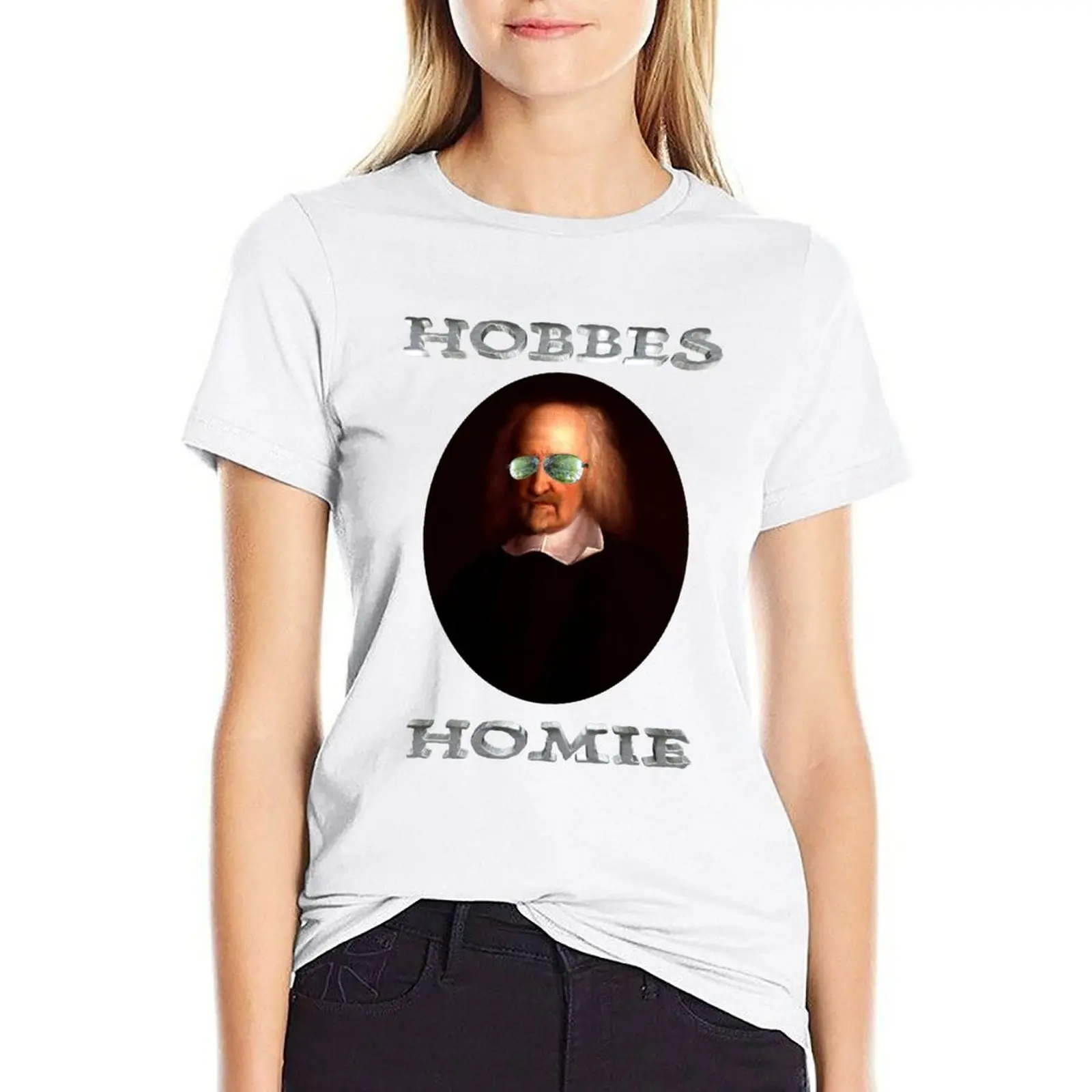 

Hobbes Homie T-shirt lady clothes summer top oversized spring clothes Women 2024