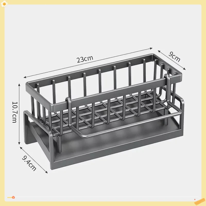 Compact Tap-Mounted Spice Shelf – Sink Organizer with Drainage Rack – Space-Saving Kitchen Storage for Utensils/Accessories