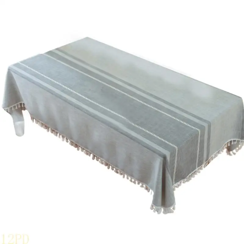 12PD Dining Table Cloth Table Runner Cover With Even Fringe Decoration Premium Weaving Dustproof
