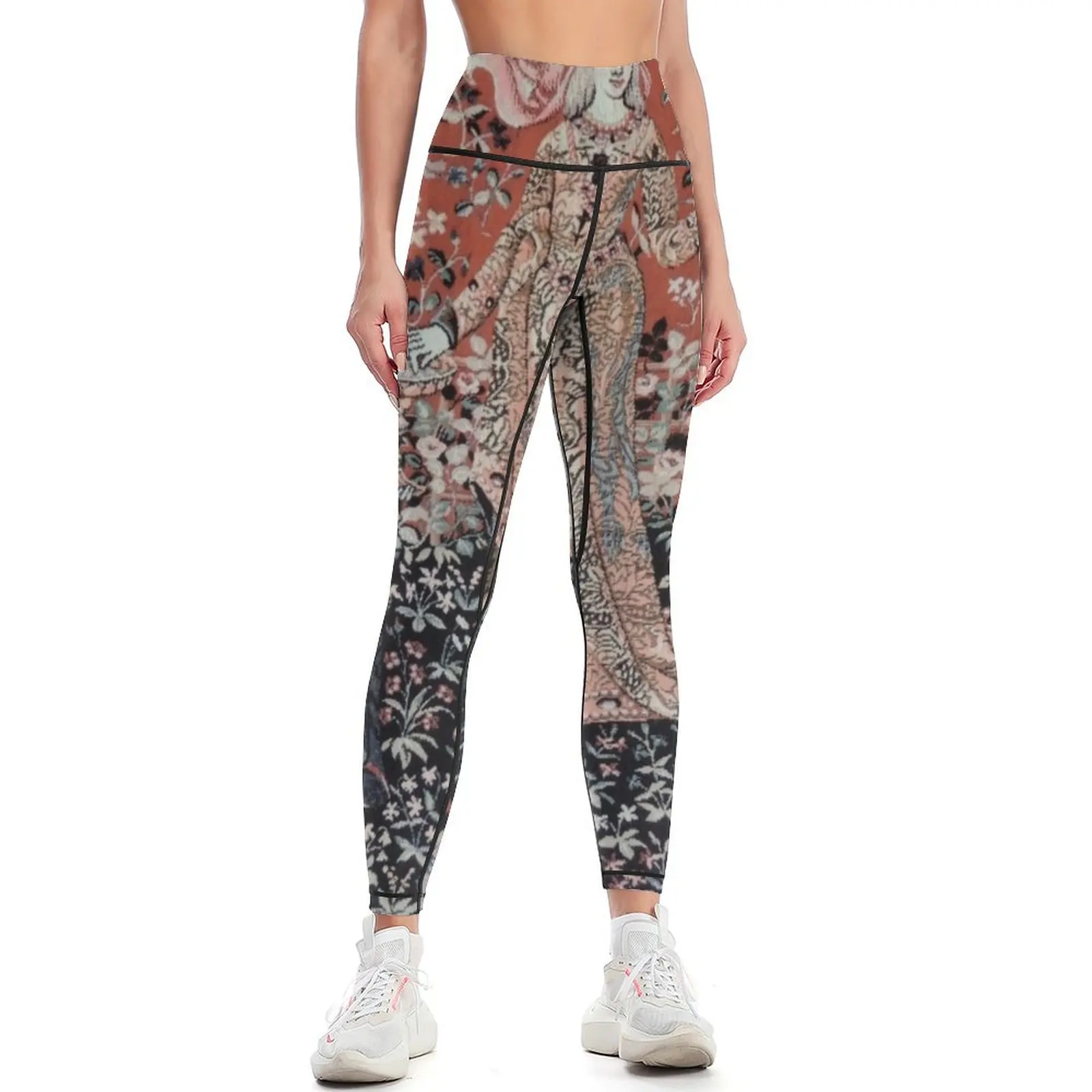 Lady & the Unicorn Tapestry Leggings gym womans for physical Womens Leggings