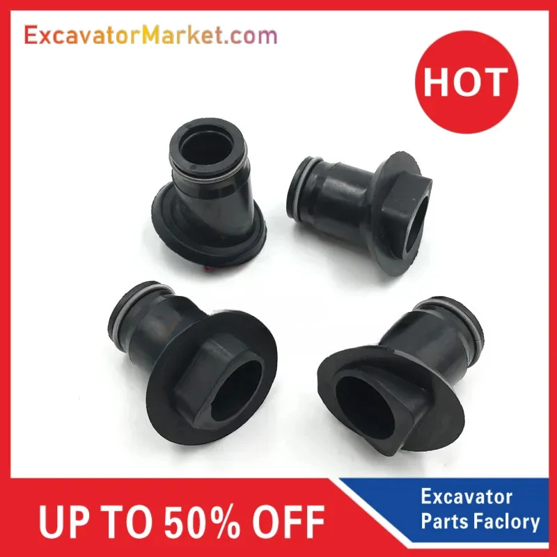 

For high qualty Kobelco SK200 210 250 260-8 Excavator Part Fuel Nozzle Rubber Sleeve J05e/j08 Engine Oil Nozzle Rubber Sleeve