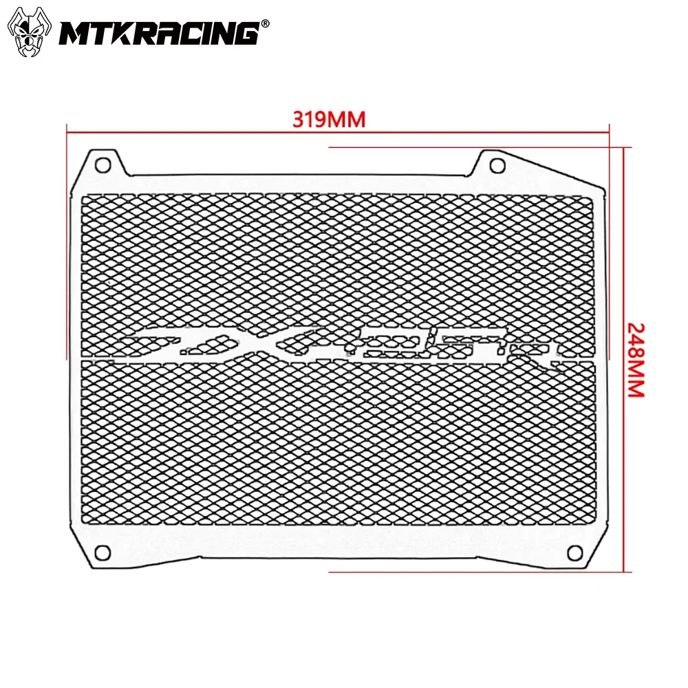 MTKRACING-Protetor do radiador para KAWSAKI ZX25R 2021-2024, Grelha de proteção do tanque de água, Acessórios de motocicleta