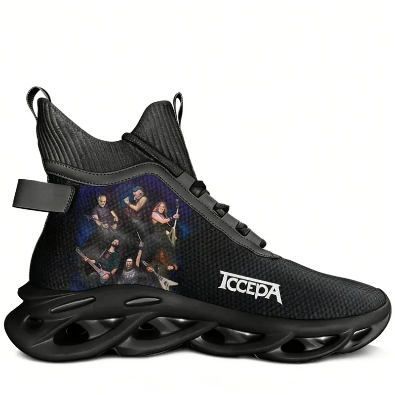 

Accept Band High Top Flats Sneakers Mens Womens Sports Running Shoes High Quality Sneaker Lace Up Mesh Footwear Custom Made Shoe