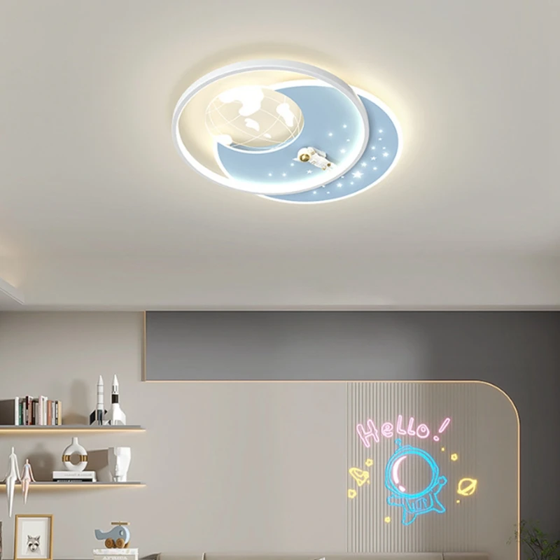 

Originality Boys Girl LED Luminaires Children's Room Bedroom Ceiling Lamp Modern Study Indoor Decorate Chandelier In Apartment