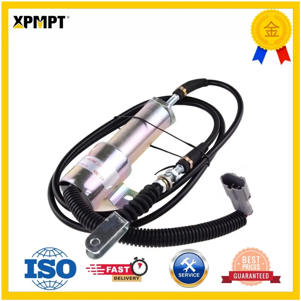 Construction Machinery Excavator Accessories 11E1-60100-24 11E16010024 Flameout Solenoid Valve for R210-5 R210-7 New