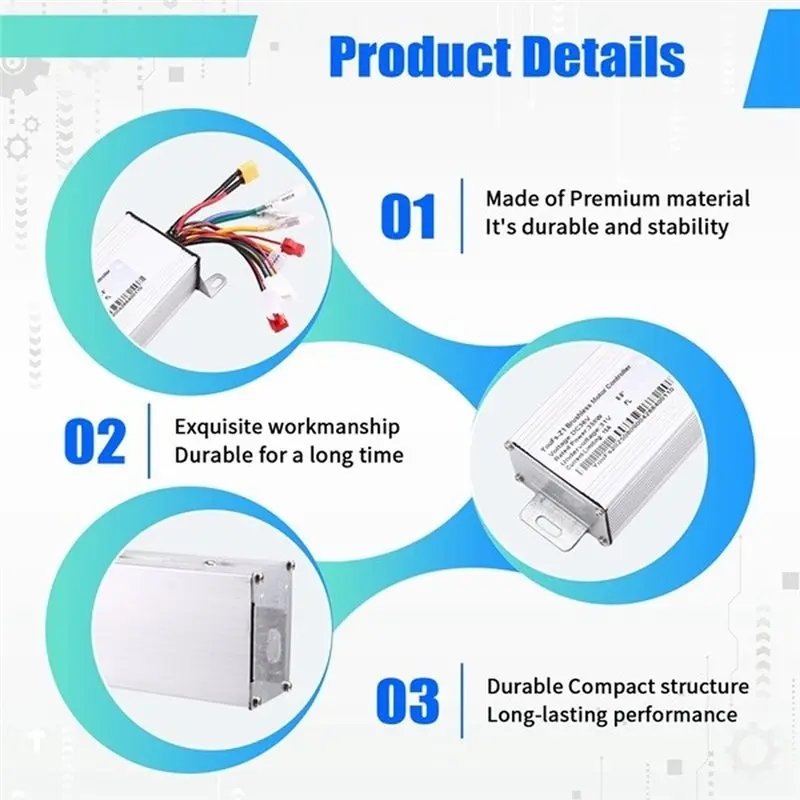 ABRN-For YFS Electric Scooter Controller For 8.5Inch E-Scooter Replacement Accessories Brushless Motor Controller
