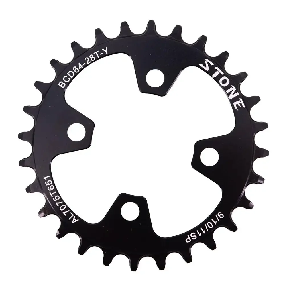 Stone 64 BCD Round Oval Chainring for Shimano XTM780 M785 Narrow Wide 22t 24t 26t 28T BMX MTB Bike ChainWheel tooth Plate 64bcd