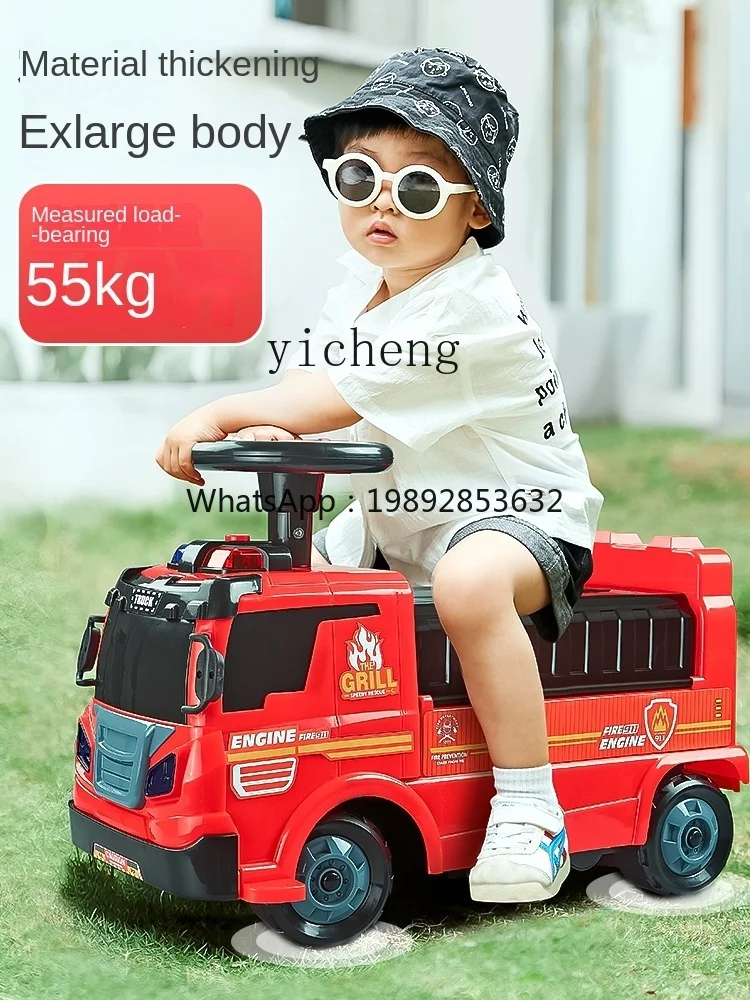 Fire Truck Toy Car Children Can Sit Boy Child Birthday Gift Baby Boy Excavator