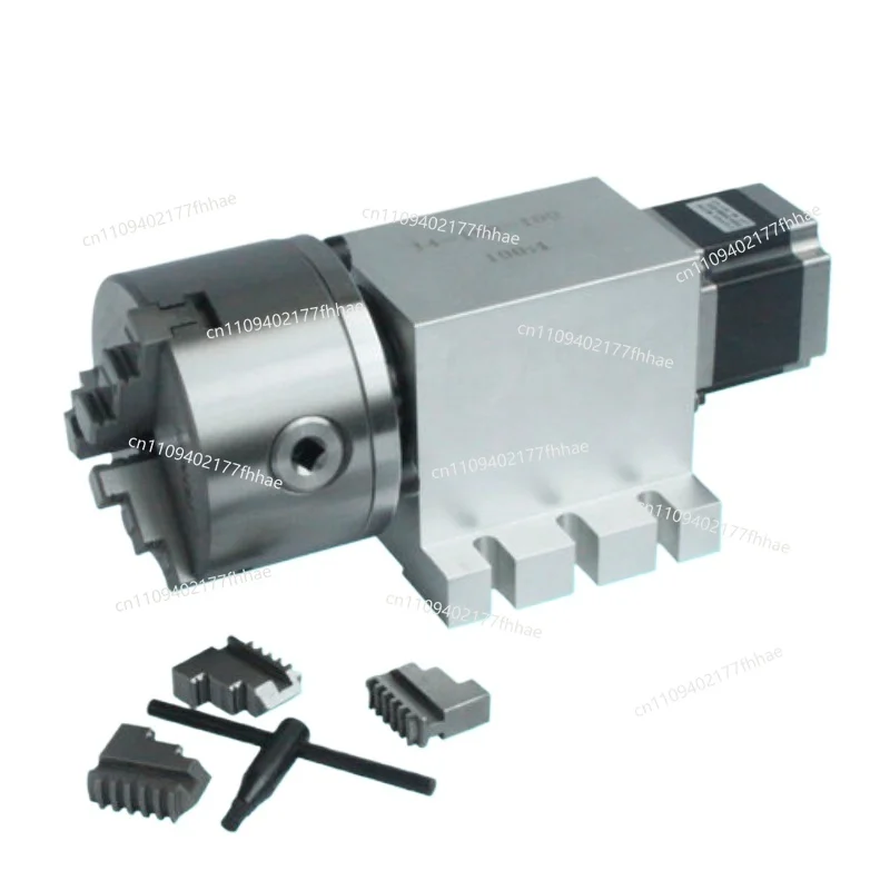 Engraving Machine Indexing Head A Axis, Rotating Axis Numerical Control Indexing Head, No Gap Harmonic Gearbox 50:1