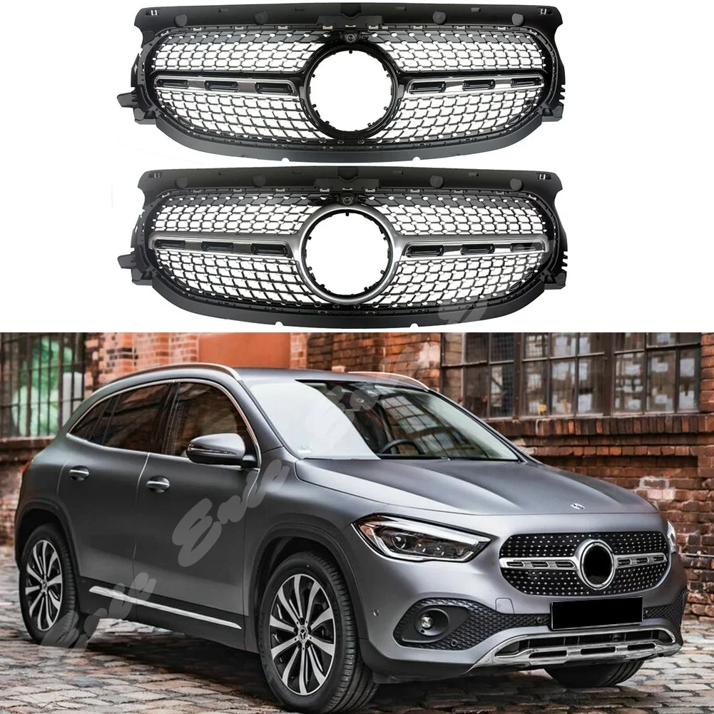 Front Racing Billet Bumper Grille Upper Facelift Grill For Mercedes-Benz H247 GLA200 GLA200d  2021 2022 2023+