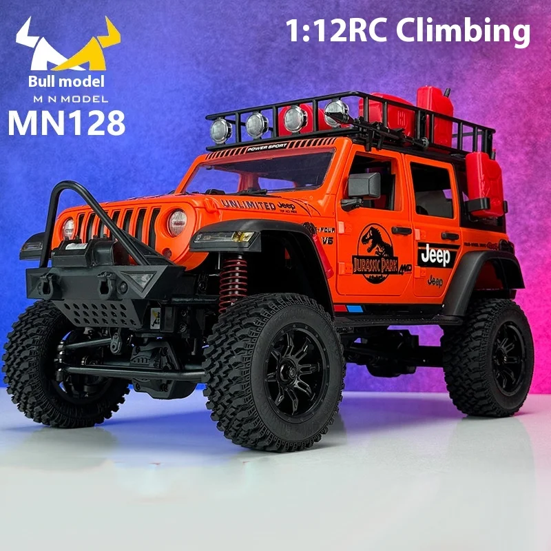 New upgrade MN128 4wd Off-road vehicle JP Dinosaur version adds mood piece upgradable metal parts New Year gift