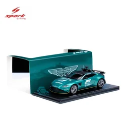 Spark 1:43 2023 Aston Martin Safety Car Vantage Alloy model, children's collection of decorative toys, gifts for children.