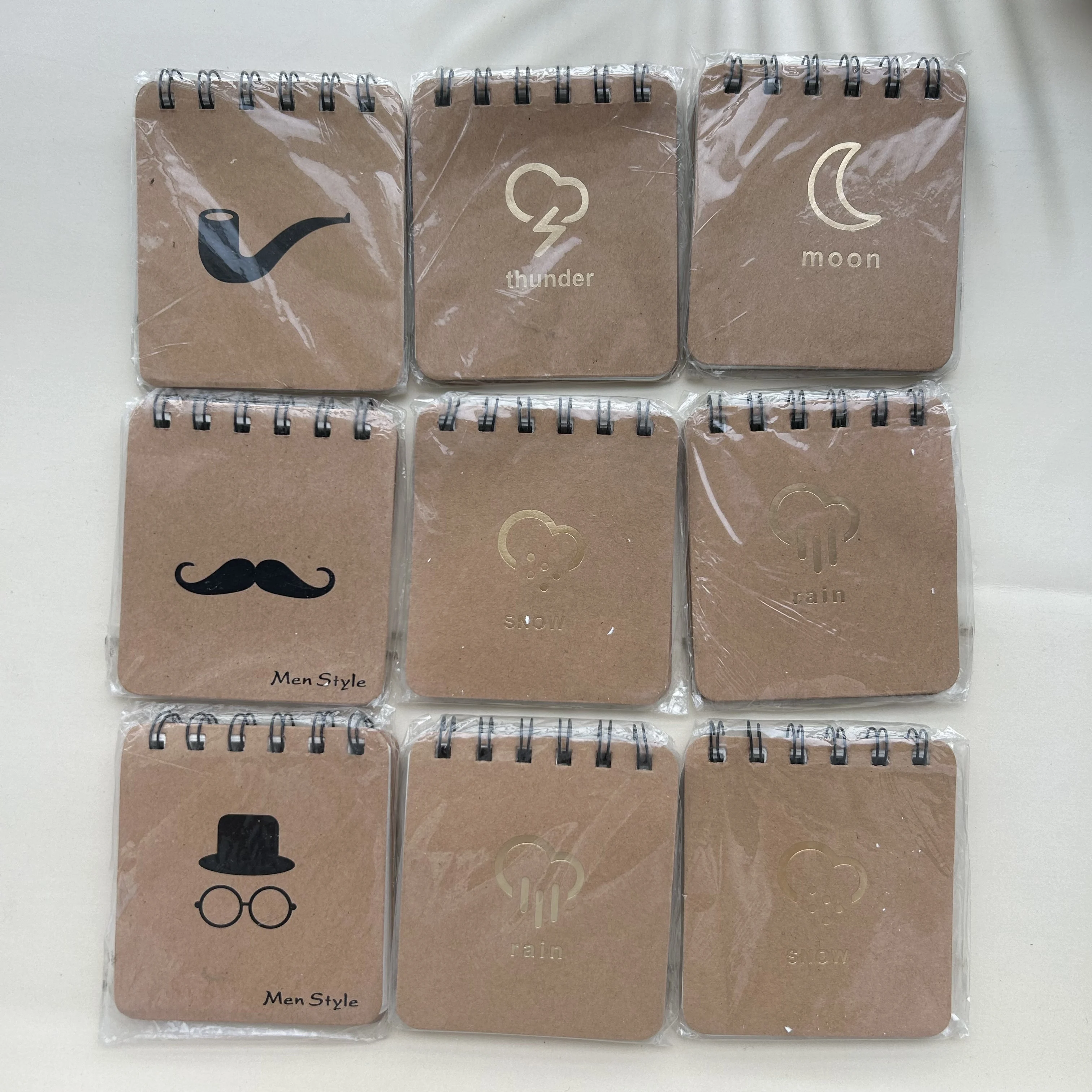 1Pc Random Color Notepad Student Diary Book Writing Pads Office Supplies Hand Account A7 Notebook Coil Notebook Weather Notepad