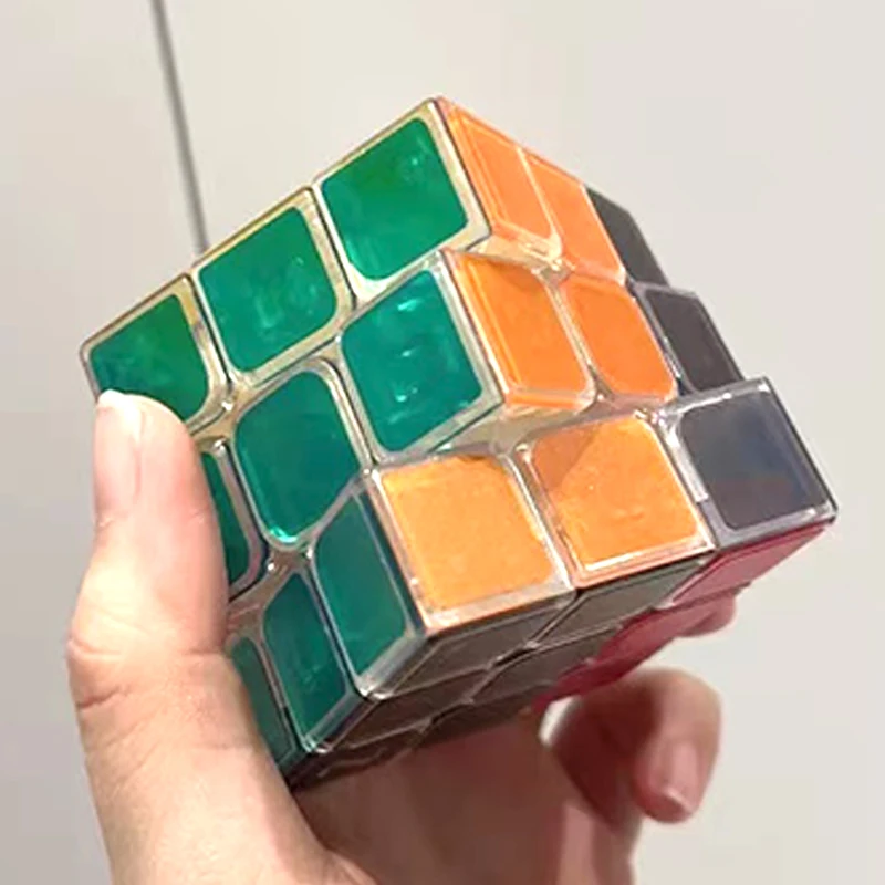 ลูกบาศก์ใส 3x3x3 หมุนเร็ว ลื่นไหล ของเล่นเสริมพัฒนาการทางประสาทสัมผัส สำหรับผู้ที่มีความวิตกกังวล สมาธิสั้น ออทิสติก кубик рубик Cubo Infinito