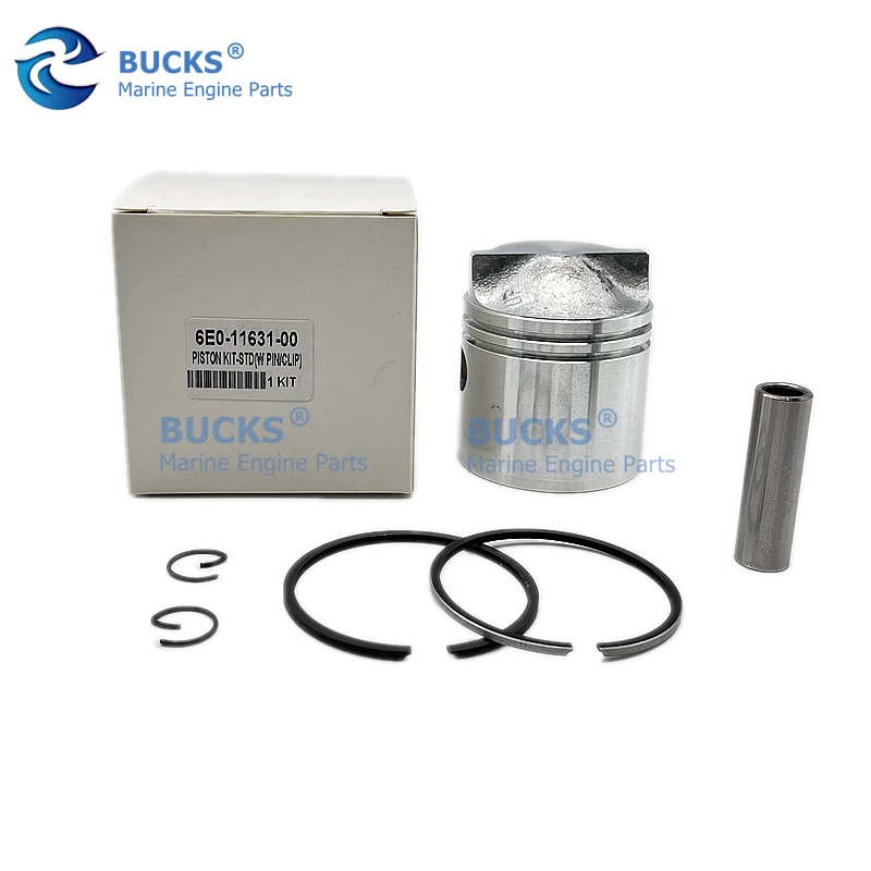 

6E0-11631-00 Поршень (Std) Комплект для подвесного мотора Yamaha 2-тактный морской двигатель 4HP 5HP