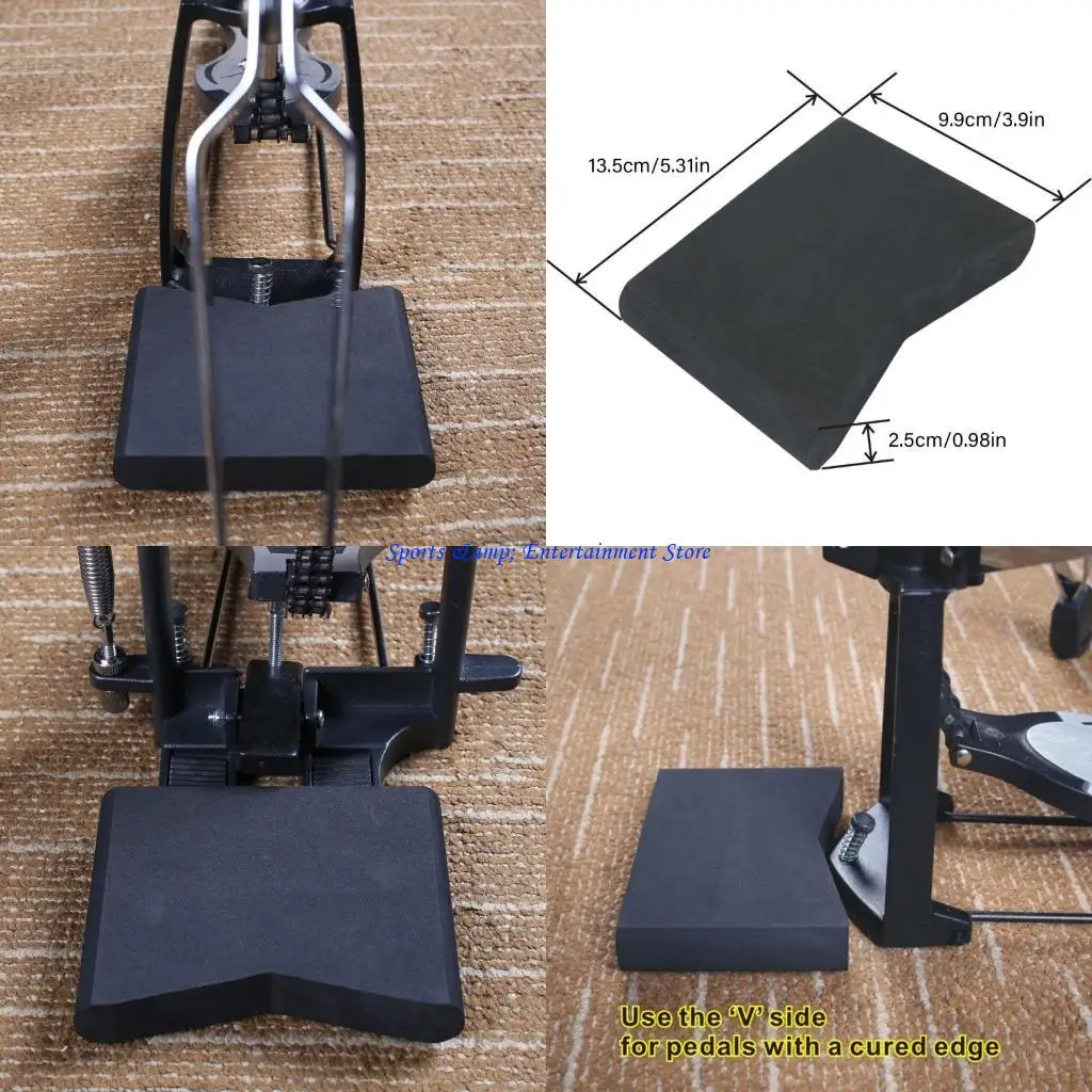 

G7NF 2pcs Drum Pedal Block Block Anchors System System Prevention Block Drum Block Двойной удар педали блок перкуссия