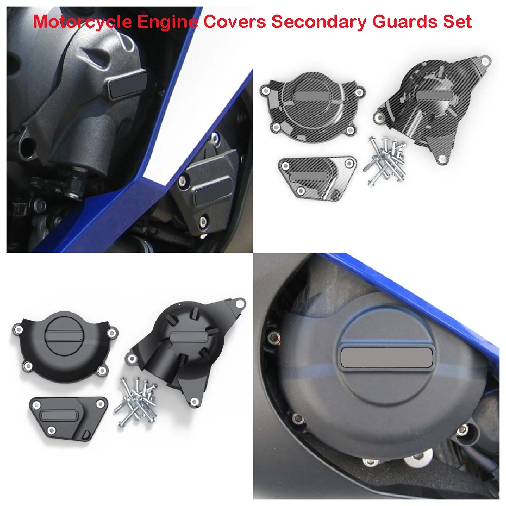 

Fits for Yamaha YZF R6 ABS YZF-R6 2017 2018 2019 2020 2021 2022 2023 Motorcycle Engine Stator Case Covers Secondary Guards Kits