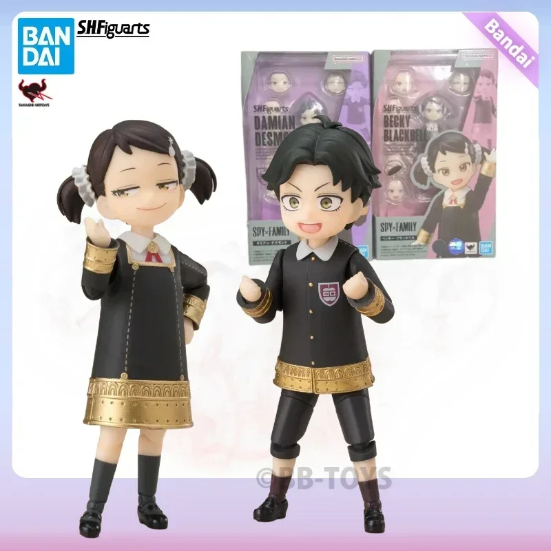 In Stock BB Original Bandai SHF SPY×FAMILY DAMIAN DESMOND Anime Figure Model BECKY BLACKBELL Action Figura Birthday Gift