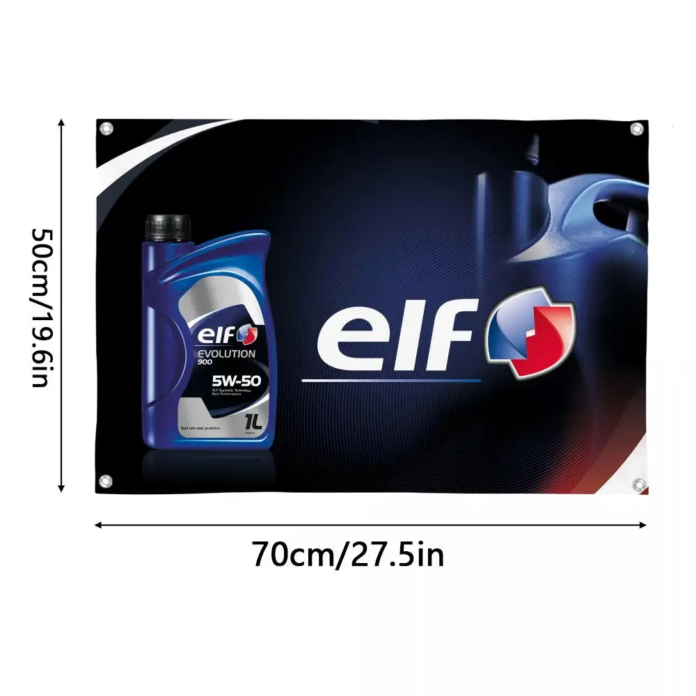 E-ELFs Oil Lubricant logo Flags 3x5 Ft custom Banner for Garage Door room decor Wall Out Decoration