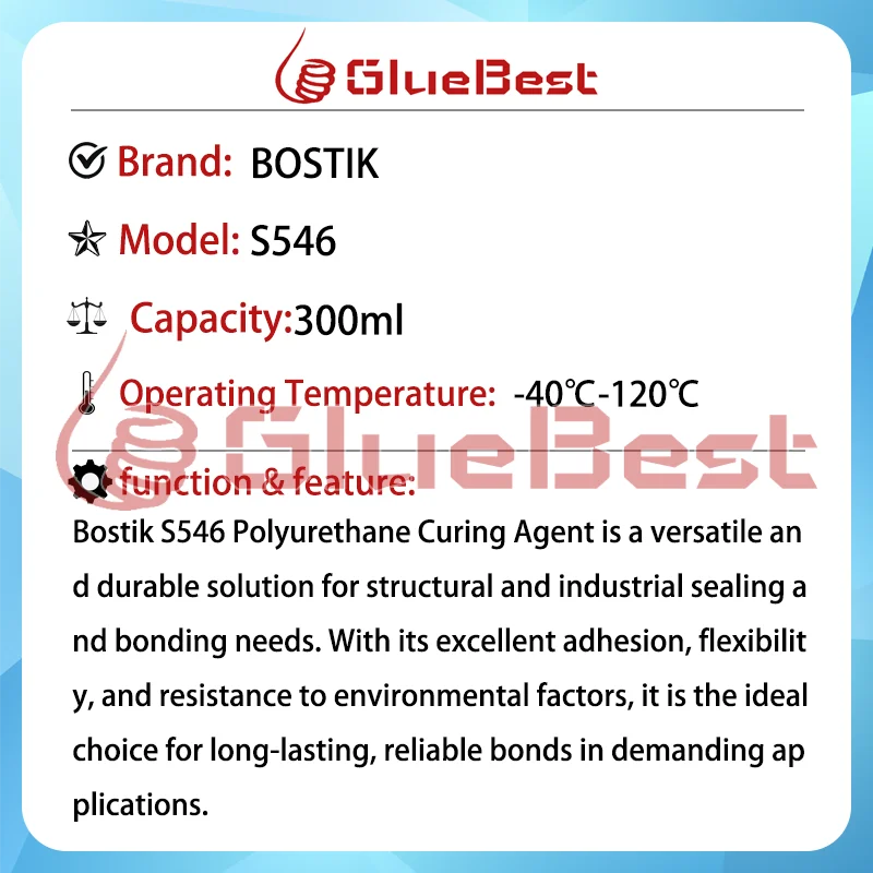 Bostik S546 عامل معالجة المطبخ والحمام طويل الأمد مضاد للعفن ومقاوم للماء للمراحيض المنتج الأصلي