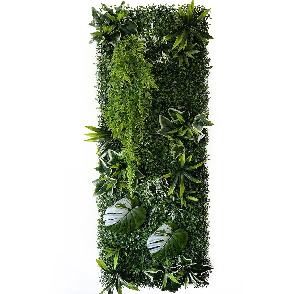 Neue Dekoration Künstliche Pflanze Wand Gras Panel Rasen Moos Matte Grün Garten Wand Dekoration Party Pflanze Gras Grüne Blätter – Detail 4